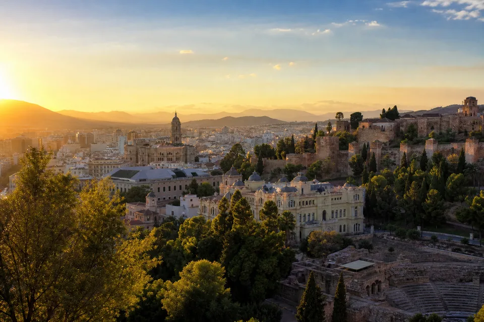 Vista de Málaga